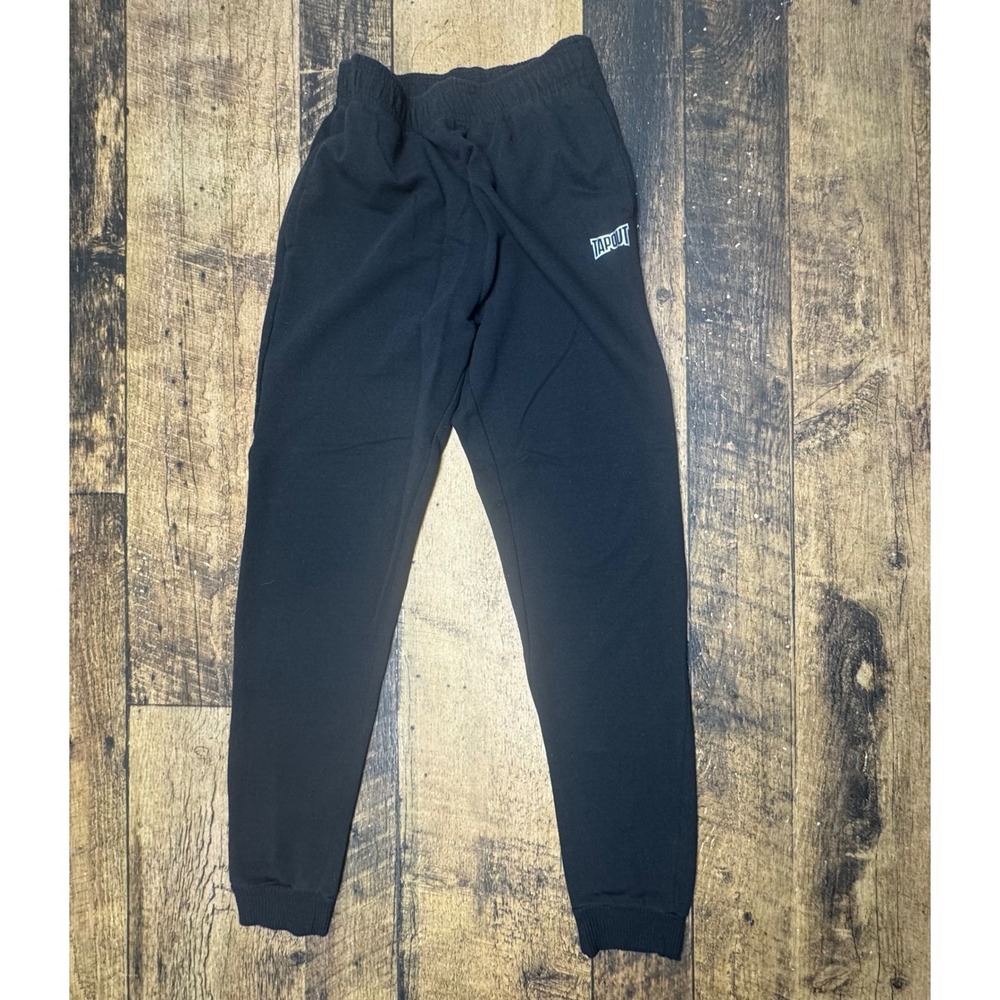 Tapout Joggers Sweatpants Black Comfy Activewear Kids‎ Size L (14/16) MMA Cage